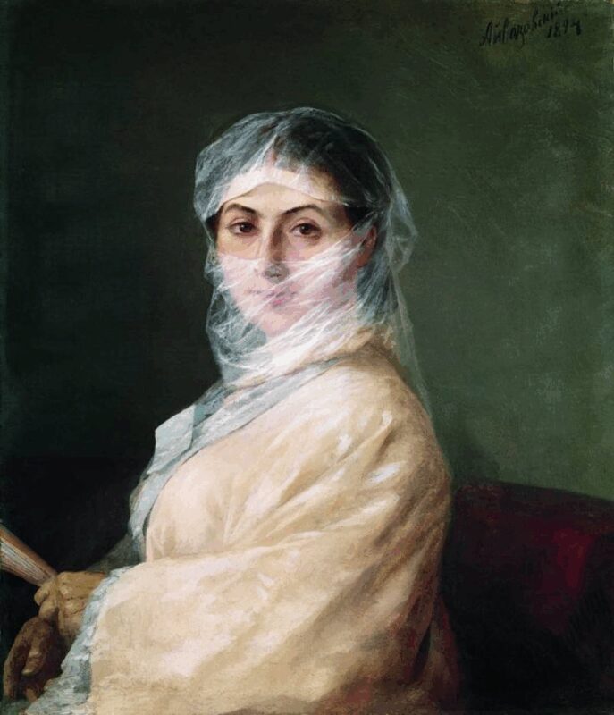 Анна Саркисова-Бурназян (1856-1944), вторая жена Айвазовского. Она была на 40 лет младше художника.